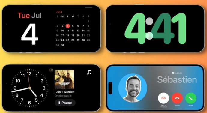 和乐镇苹果手机维修分享iOS17横屏充电待机显示有什么好处 