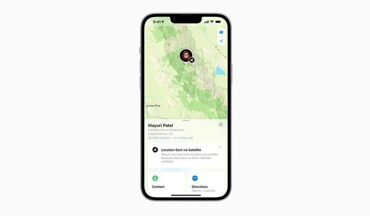 和乐镇苹果14维修分享iPhone14系列中 FindMy功能通过卫星分享位置方法教程 