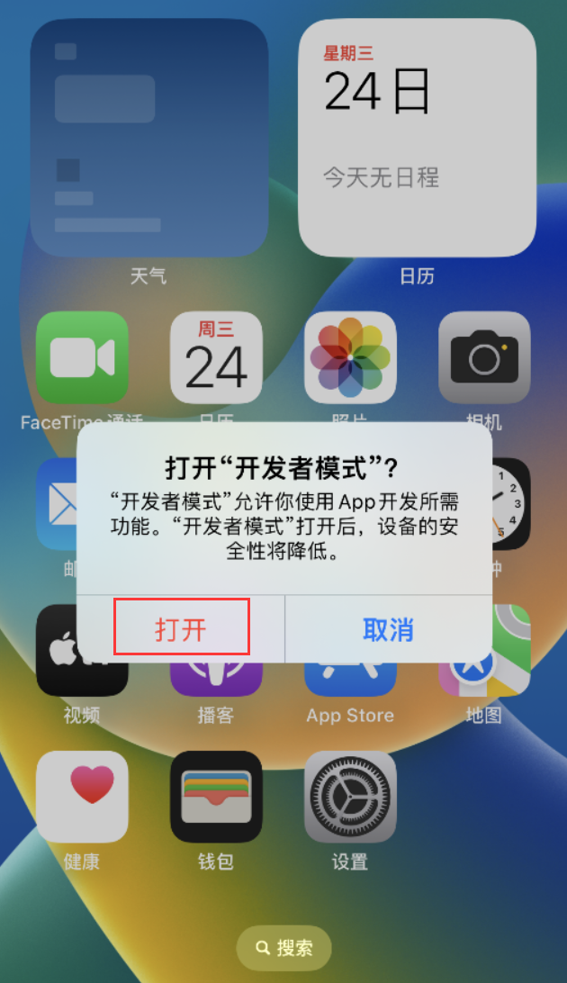 和乐镇苹果手机维修分享如何打开开发者模式 